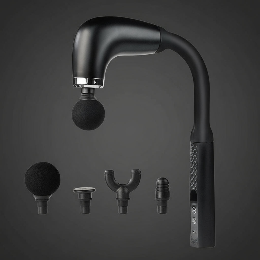 TheraFlex™ Smart Fascia Massage Gun – Long Handle Electric Deep Tissue Massager for Full Body Relaxation & Fatigue Relief (2025 Upgrade)