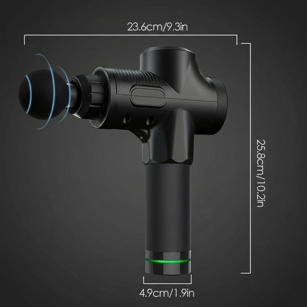 TheraPulse™ 30-Speed Deep Tissue Massage Gun – Electric Percussion Muscle Massager for Body, Neck, Back & Legs