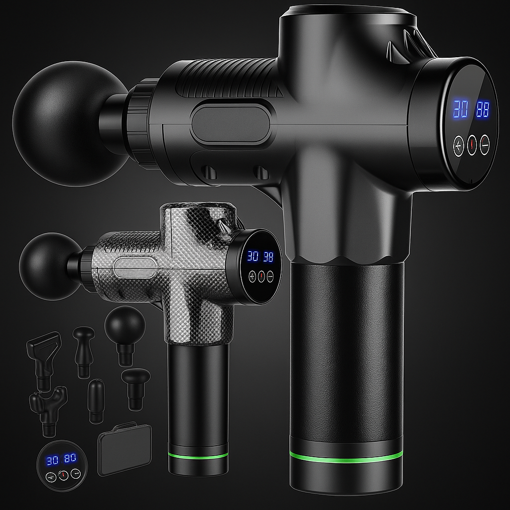 TheraPulse™ 30-Speed Deep Tissue Massage Gun – Electric Percussion Muscle Massager for Body, Neck, Back & Legs